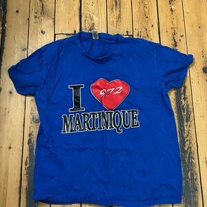 Blue 'I Love Martinique' Kids T-Shirt